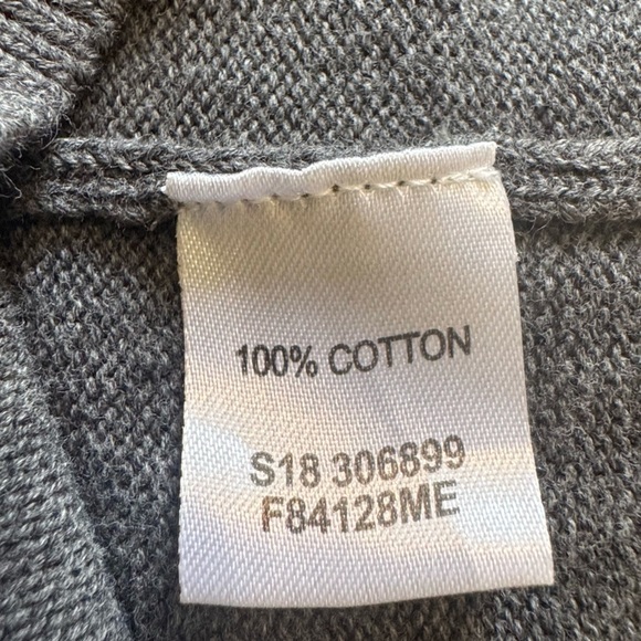 Original Weatherproof Vintage Mens Gray Sweater Embossed Logo 100% Cotton  XL - Picture 6 of 6